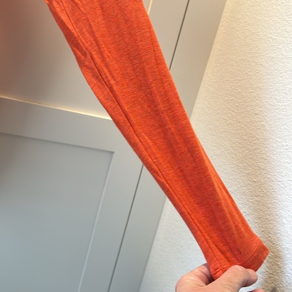 Cabi Shirt Women’s Orange With Gray Stripes Small S Long Sleeve Hang Out  Top - Picture 6 of 9